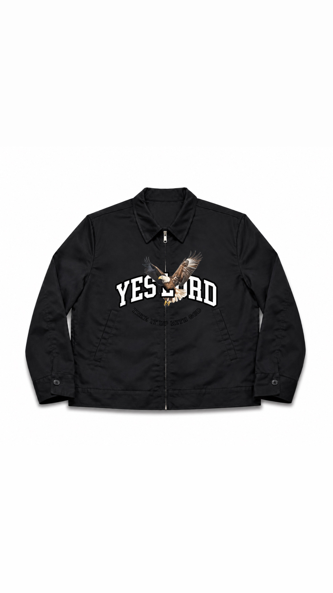 Yes Lord Workwear Jacket Black front